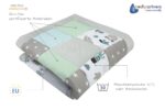 Medi Partners Krabbeldecke 120x120 cm – Wattierte Spielmatte aus 100% Baumwolle für Babys – Bild 3