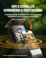 CEYOMUR Solar Wildkamera 64MP 4K Wi-Fi 6 – Bewegungsmelder mit Handyapp & IP66 Wasserschutz – Bild 3