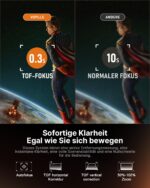 VOPLLS Smart Mini Beamer 4K – 30000 Lumen Projektor mit Netflix & WiFi6 für Heimkino & Outdoor – Bild 4