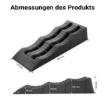 XPOtool Auffahrkeile Wohnmobil 2er Set 40/70/100 mm – 3,5 t Tragkraft mit Wasserwaage – Bild 2