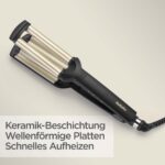 BaByliss Easy Waves C260E Welleneisen mit Keramik-Titanium-Beschichtung – Beach Waves Styling für alle Haartypen – Bild 4