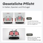Prowiste Warntafel Fahrradträger – ECE R70 geprüft für Italien, Spanien & Portugal – Bild 6