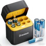 Dracutum Wiederaufladbare Lithium Batterien Set – 8er Pack (4 AA & 4 AAA) mit Ladegerät