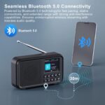ROCAM DAB+/FM Digitalradio mit Bluetooth 5.0 – 3000-mAh Akku & 8W Hi-Fi Sound – Bild 6