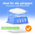 Idelia Luftentfeuchter Granulat 400g – 24er Nachfüllpack Set für trockene Räume – Bild 3