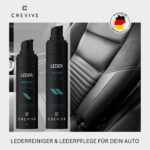 CREVIVE Lederpflege Auto Komplett Set – Reiniger & Lotion für Autositze – Bild 2