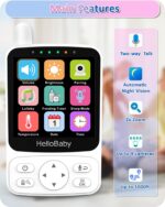 HelloBaby Babyphone mit Kamera – 29h Akkulaufzeit, Pan-Tilt 318°, Infrarot-Nachtsicht – Bild 4
