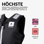 NOARD Schwimmweste Black Edition 50N – ISO 12402-5 zertifiziert für 25–120 kg – Bild 2