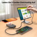 Eissix 12000mAh MagSafe Powerbank mit 22.5W USB-C Schnellladung – Magnetische Power Bank für iPhone – Bild 4