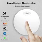 XINDUM Rauchmelder 5er Set mit 10-Jahre-Batterie – TÜV-zertifiziert für Ihre Sicherheit – Bild 2