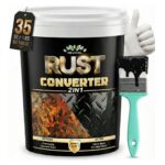 1L Meuvcol Rostumwandler & Metall-Grundierung Schwarz – 2-in-1 Rostschutz für Auto & Industrie