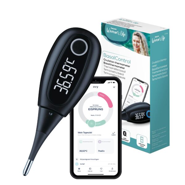 Beurer OT 30 BasalControl Smart Basalthermometer – Zykluskontrolle mit Ovy App