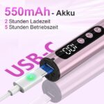 POFIBO Nagelfräser Kabellos 35000 U/Min – Profi-Set für Gel- & Acrylnägel – Bild 5