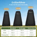 WolfWise Pop-Up Duschzelt – Wasserfest & UV-Schutz, 10-Sekunden Aufbau, 1,9m/2,1m – Bild 2