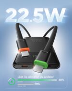VEGER 10000mAh Power Bank mit 22.5W Schnellladung – Kompakt & 4 Ausgänge für iPhone & Samsung – Bild 3