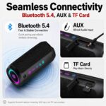 TIMU Bluetooth Lautsprecher mit RGB-Licht – 25W Stereo, Bluetooth 5.4 & 20h Akku – Bild 6