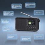 ROCAM DAB+/FM Digitalradio mit Bluetooth 5.0 – 3000-mAh Akku & 8W Hi-Fi Sound – Bild 8