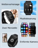 RUIMEN Smartwatch 1.85'' HD mit Telefonfunktion – Fitnessuhr mit SpO2 & 110+ Sportmodi – Bild 6