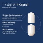 Kijimea FloraCare – Probiotika für Vaginalflora mit 33 Stämmen & Vitaminen – 84 Kapseln – Bild 3