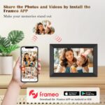 WONNIE Frameo 10,1 Zoll WLAN Bilderrahmen – HD IPS Touchscreen mit 32GB & sicherer Foto-Weitergabe – Bild 2