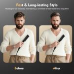 VIKICON Bartglätter – Elektrische Bürste mit Ionenpflege für perfektes Styling – Bild 3