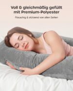 Nuliie Schwangerschaftskissen U-Form mit waschbarem Bezug – Ergonomisches Komfortkissen für Schwangere – Bild 5