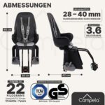 Campela Kinderfahrradsitz 9–22 kg mit TÜV – Sicherer Fahrradsitz für Kinder ab 9 Monaten – Bild 7