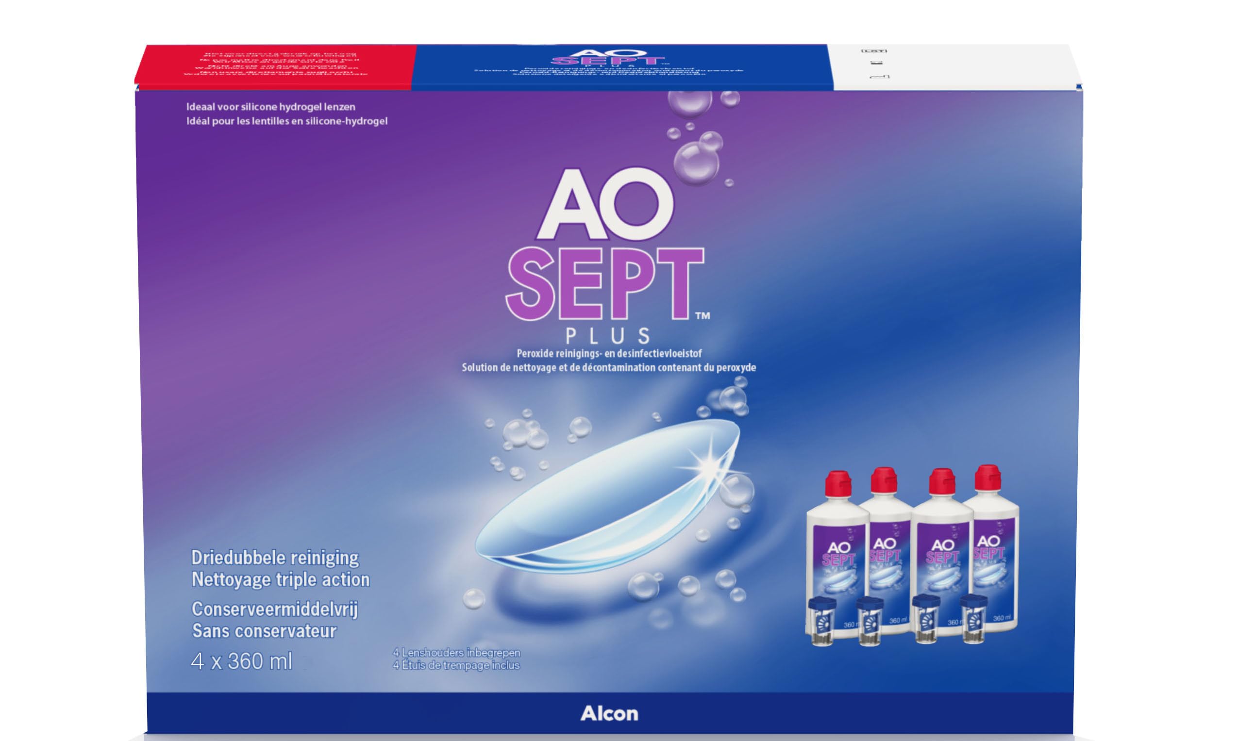 71tI-Lhtm0L._SY1527_.jpg Aosept Plus Systempack 4 x 360 ml – Kontaktlinsen-Reinigung ohne Konservierungsstoffe – Bild 1