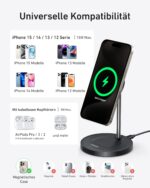 Anker MagGo 15W 2-in-1 Wireless Ladegerät – MagSafe Induktive Ladestation für iPhone & AirPods – Bild 6