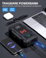 Povasee A1 Starthilfe Powerbank 6000A mit 150 PSI Kompressor – 4-in-1 Jump Starter für PKW – Bild 5