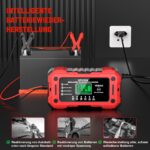 YDBAO 15A Autobatterie Ladegerät 12V mit LCD Display – Intelligentes Schnellladen für alle Batterietypen – Bild 6