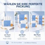 PoeticEHome Baumwoll-Trockentücher 600er Set – Fusselfreie Einwegtücher für empfindliche Haut – Bild 7