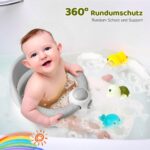 JOY ANAN Babybadesitz für 6-24 Monate – Sicherer Badewannensitz mit 360° Schutz – Bild 5