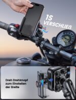 Lamicall Motorrad & Fahrrad Handyhalterung – Vibrationsgedämpft mit Verlängerungsarm für iPhone & Smartphones – Bild 5