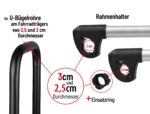 Bullwing Rahmenhalter kurz Ø 25+30mm – Sichere Fahrradbefestigung für Träger – Bild 6