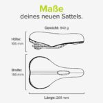 VELMIA Fahrradsattel mit 3-Zonen-Konzept & Memory Foam – Ergonomischer Komfortsattel für MTB & E-Bike – Bild 9