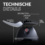Owen Dachträger 3.0 Pro 120cm Silber – 90 kg Tragkraft für geschlossene Reling – Bild 7