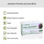 amitamin Leber + Mariendistel Komplex – 120 vegane Kapseln mit Silymarin & Cholin – Bild 4