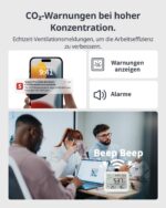 SwitchBot CO2-Melder Meter Pro – 6-in-1 Luftqualitätsmessgerät mit Bluetooth & App-Steuerung – Bild 5