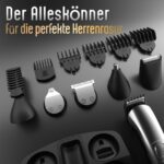 Ufree 7-in-1 Bartschneider & Haartrimmer – Profi Rasierset für Herren Silber – Bild 6