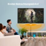 Excelimage Beamer Leinwand 80 Zoll mit Stativ – Tragbar & 4K HD für Heimkino – Bild 6