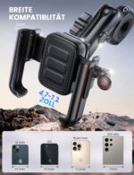 Lamicall Motorrad & Fahrrad Handyhalterung – Vibrationsgedämpft mit Verlängerungsarm für iPhone & Smartphones – Bild 6