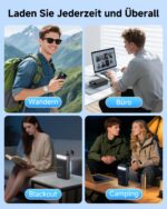 PDBEST 60000mAh Powerbank mit 22,5W USB-C Schnellladung – Externe Akku für Smartphones & Tablets – Bild 8