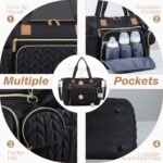 Tonyeee Wickeltasche mit Wickelunterlage – 16 Fächer Multifunktions-Babytasche Schwarz – Bild 4