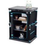 TIMBER RIDGE Faltbarer Campingschrank 60×50×80 cm – Tragbare Campingküche mit Tragetasche