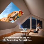 TOPTRO TP2 Mini Beamer 4K – Android 14 Smart Projektor mit 270° Drehbar & WiFi 6 – Bild 4