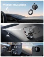 Lamicall MagSafe Autohalterung mit Vakuum-Saugnapf & 24 Magnete – 360° drehbar für iPhone – Bild 2