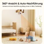 BOIFUN Babyphone mit 2 Kameras & 2K Ultra-HD – App-Steuerung, 360° PTZ & Nachtsicht – Bild 9