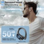 Rulefiss BX27 Bluetooth Kopfhörer Sport – 75h Akku, ENC Noise Cancelling & IP-X8 wasserdicht – Bild 2