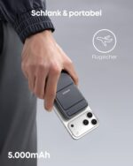 Anker 622 MagGo Magnetische Powerbank 5000mAh – Klappbar mit integrierter Halterung für iPhone – Bild 3